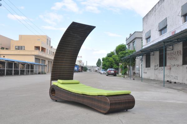 Buy cheap hotel garden sun lounger rattan chaise lounge from wholesalers