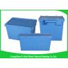 Buy cheap 45L Plastic Box With Hinged Lid Rentable Moving , Large Plastic Storage Bins For Packaging from wholesalers