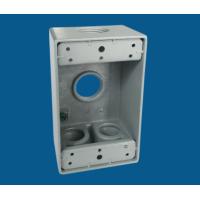 Buy cheap 1 Gang Waterproof Electrical Box / Exterior Outlet Box With 4 Outlet Holes product