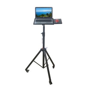 Buy cheap Portable Folding Laptop Tripod Stand With Mouse Tray Wheels from wholesalers