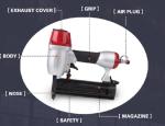 16gauge 50mm Pneumatic Finish Nail Gun Air Brad Nailer for Furniture Decoration