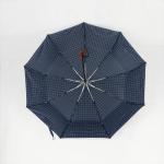 Fully Auto 3 Compact Golf Umbrella , 27 Inches Mens Golf Umbrella Blue Plaid