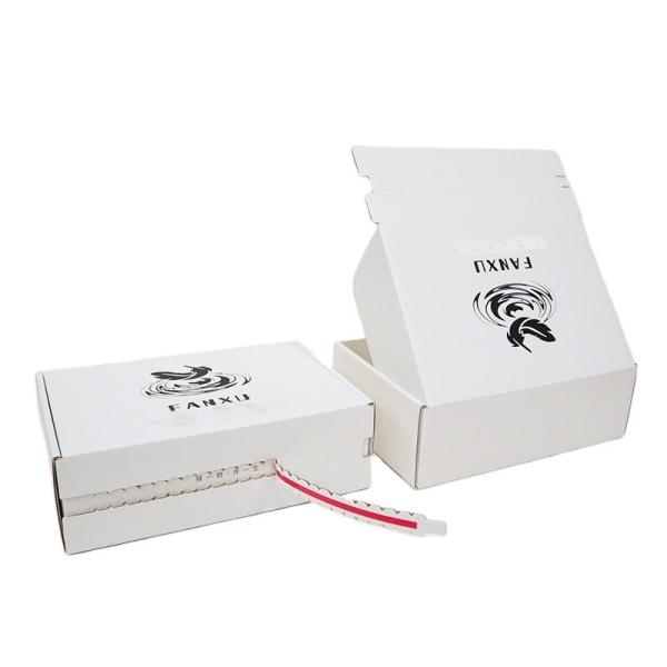 Buy cheap Recycled Cardboard Paper Mailer Box Zipper Tear Strip Box Mailer Packaging Boxes from wholesalers