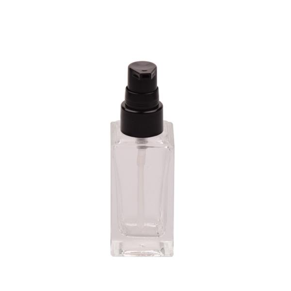 Buy cheap 35ml Square Clear Serum Bottles Vials 20/410 Screw Type from wholesalers