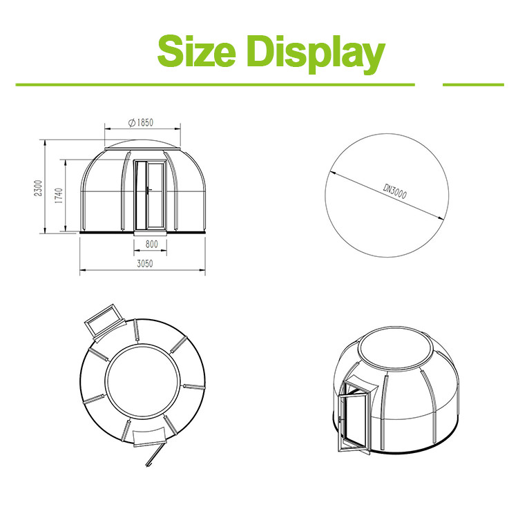Beautiful Design Bubble Outdoor Tent Weather Resistance For Reception Room