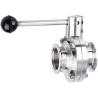 Buy cheap WZ Ss 304 316 Stainless Steel Valved Vacuum Tri-clamp Butterfly Valve for Pipe Lines from wholesalers