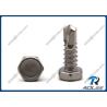 Buy cheap 304/316/410 Stainless Steel Indented Hex Head Self Drilling Metal Screws from wholesalers