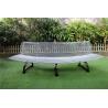 Buy cheap OEM ODM Outdoor Metal Benches With Cast Iron Legs Round Steel Pipe Seat Pan from wholesalers