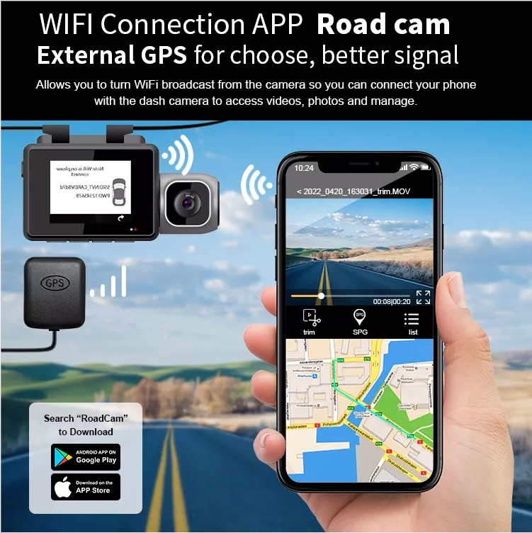 4K IPS Display Sony Vision Board Dash Cam With Cabin Camera 3Channel