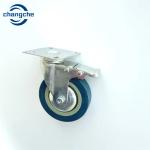 Heavy-Duty Industrial Caster Wheels - 4 Inch Flat Plate Swivel Caster Wheel
