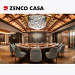 Modern Style Hotel Restaurant Furniture Set Includes Large Round Dining Table