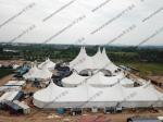 Luxury White Membrance Structure Outdoor Circus Tent In Shopping Center / Mall /