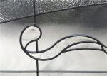 Home Decorative Glass Panels , Brass Nickel Patina Decorative Glass