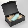 Buy cheap Matte Black Foldable Cardboard Paper Box Packaging Gift Box With Handle from wholesalers