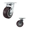 Buy cheap OEM Dark Red Polyurethane Wheel 230kg 5 Inch Swivel Casters from wholesalers