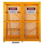 Gas Cylinder Storage Cabinets powder coated for USA , Europe safety storage,
