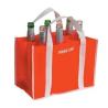 Buy cheap 6 bottle reusable drink non woven wine bag from wholesalers