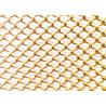 Buy cheap Flexible Home Decor Metal Coil Drapery 13ft Gold Mesh Curtain from wholesalers