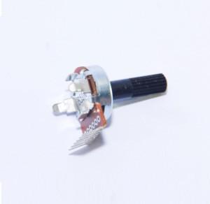 China rotary potentiometer, carbon potentiometer, 17mm potentiometer with insulated shaft, on sale