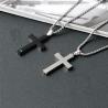 Buy cheap New stainless steel jewelry with fashionable and personalized patterns, hollowed out necklace, simple men's cross pendant from wholesalers