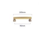 Kitchen Gold Brass Cabinet Pull Handles 192mm For Apartment Villa