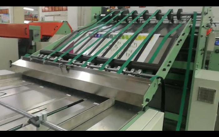 Flexo Ruling Machine Exercise Book Machine / With Cover Feeder / Low Consumption