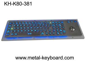 Wholesale Rugged Backlit Metal Keyboard with Ergonomics Design Trackbal , USB interface from china suppliers