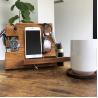 Buy cheap Wooden Docking Station for Men and Nightstand Organizer - Holds Phone Keys Watch Wallet Ring Pen Glasses Ring from wholesalers