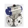 Buy cheap Fluorine Dn80 Chemical Resistant Floating 3 Way Electric Ball Valve from wholesalers