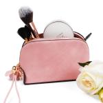 Recyclable Half Moon Shape Makeup Travel Bag With Tassel