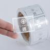 Buy cheap Transparent Waterproof Round Label Stickers Printing With Silver Golden Foil Text from wholesalers