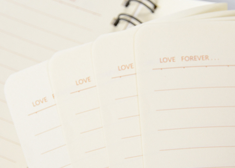 Smooth Corner Thread Stitched Plain Cover Notebooks With Spiral / Y - O Binding