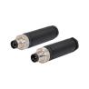 Buy cheap Straight Plastic M8 Waterproof Connector TPU DIN Male M8 Assembly Plug from wholesalers
