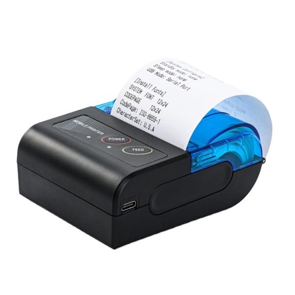 384 Dots/line Max. Resolution Small Thermal Printer for Clothes Portable 58mm