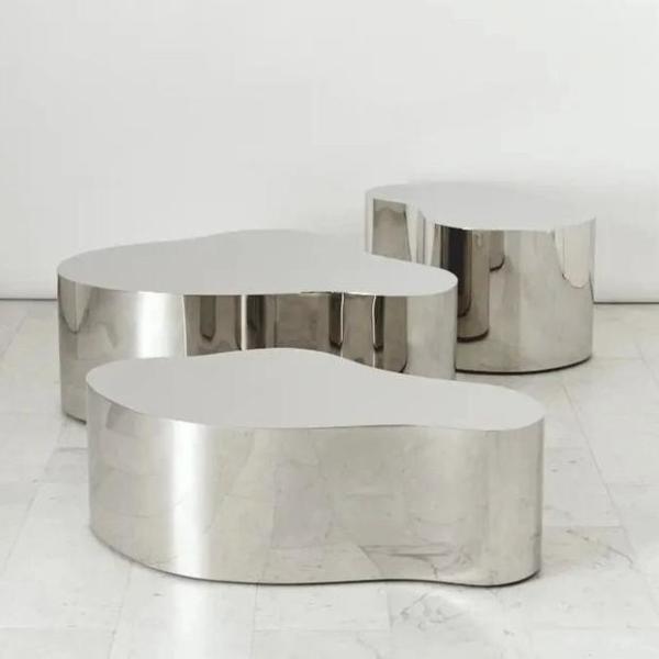 Buy cheap Stainless Steel Furniture Table Chair Sculpture Garden / Park / Square / Shopping Mall / Hotel Decoration from wholesalers