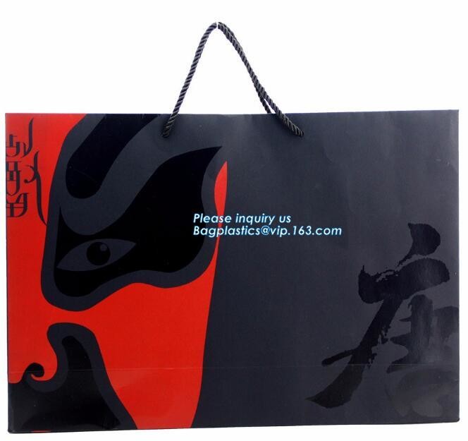 recycled custom printing logo shopping pack paper bag,Customized food paper bags for retail store,Packaging bag for Ever