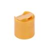Buy cheap Golden Yellow Smooth Disc Top Cap Press Type PP Plastic Flip Top Caps For Cream from wholesalers