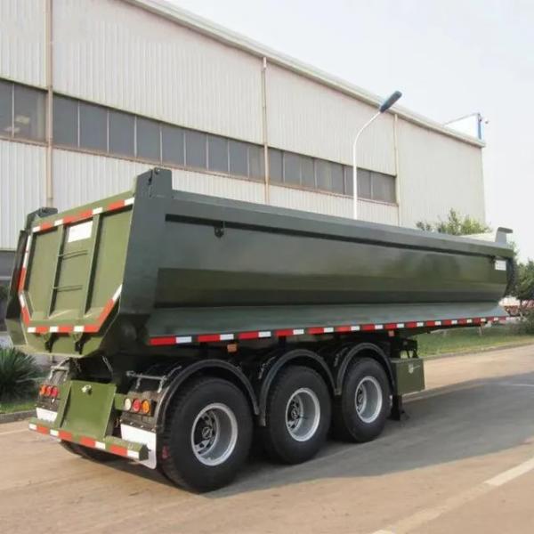 Buy cheap 3 Axes 4 Axes 5 Axes Dump Truck Semi Trailer Hydraulic Back Tip U-Bucket Trailer For Sale from wholesalers