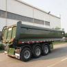 Buy cheap 3 Axes 4 Axes 5 Axes Dump Truck Semi Trailer Hydraulic Back Tip U-Bucket Trailer For Sale from wholesalers