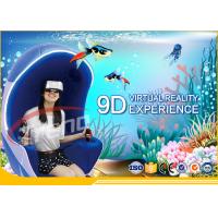 Buy cheap Orange Luxury Seat Amusement Park 9D VR Simulator With 360 Degree Rotating product