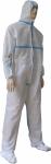 Attached Hood 70gsm White Disposable Overalls 185cm