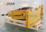 Steel Material 6" Width Skid Steer Hammer 2500Lbs Weight Yellow