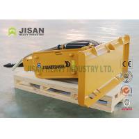 Buy cheap Steel Material 6" Width Skid Steer Hammer 2500Lbs Weight Yellow product