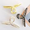 Buy cheap Ladies Gold Metal Claw Clip Barrettes For Thick Hair Large Pins Simple Women Girls 12x6x4cm from wholesalers