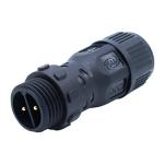 Nylon Screw Waterproof Female Plug , Outdoor Lighting Wiring Connections M20