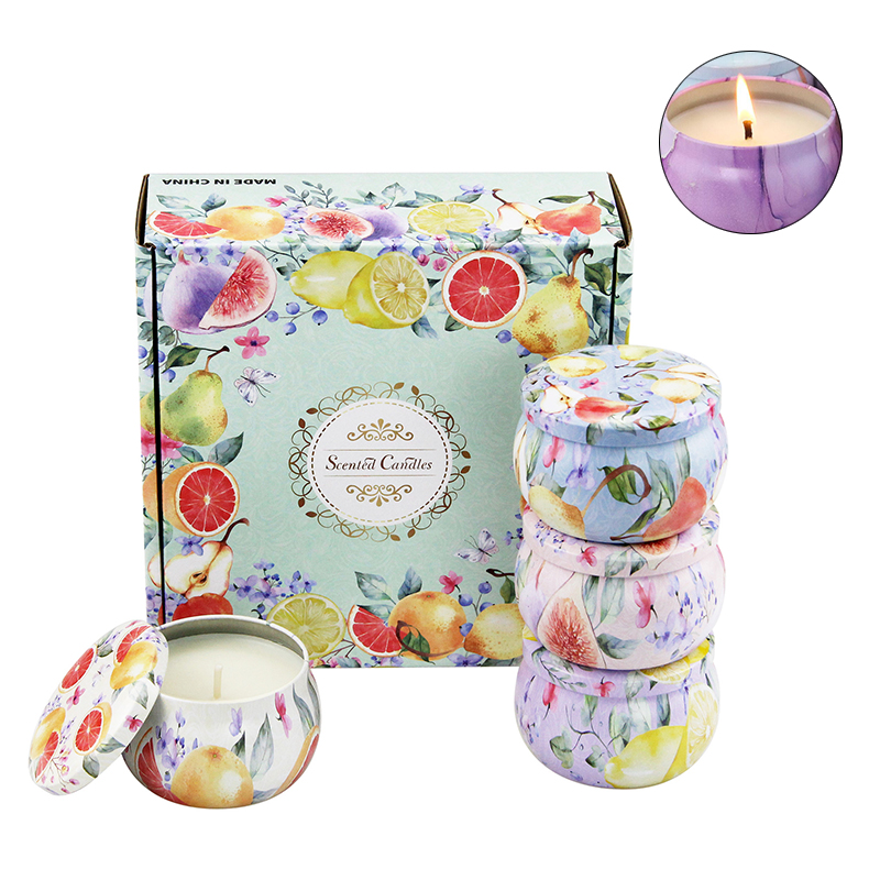Amber Environmentally Friendly Scented Candles Metalized vanilla Scent