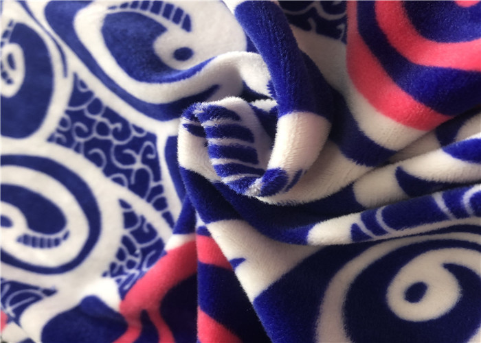 Red Stretch Spandex Velvet Fabric Plain Dyed Warp Knitting Printing Velvet Cloth Material