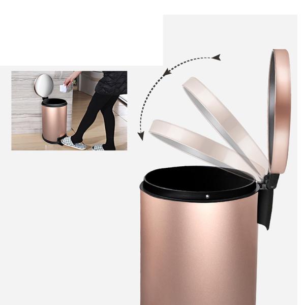Buy cheap Rose Gold 2.1 Gallon Stainless Steel Garbage Can from wholesalers