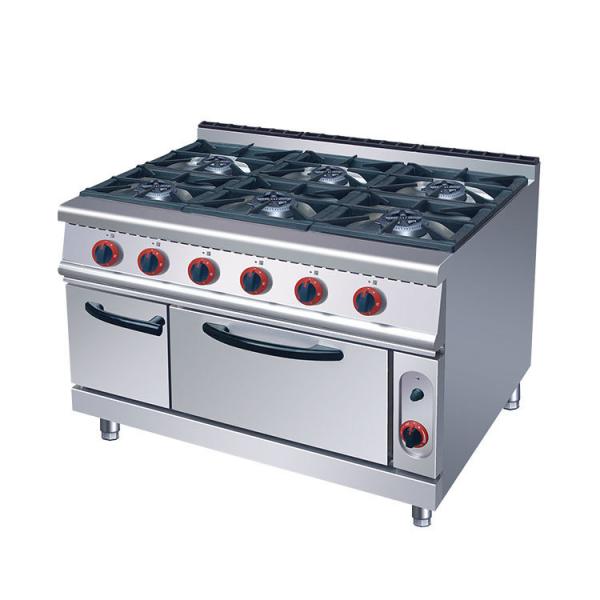 Buy cheap Commercial 6 Burners Gas Oven Range Stove 220KG Capacity and Voltage V LPG2800PA from wholesalers