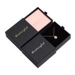 Rigid Cardboard Sliding Jewelry Box With Foam Insert And Fashionable Design